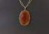 Sterling Silver Handcrafted Peach Moonstone Rosecut Pendant, (SP-5634)